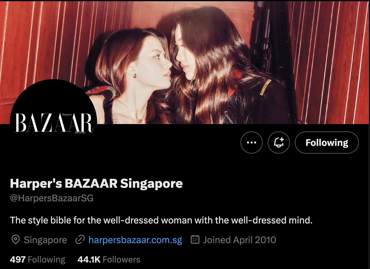 BAZAAR cover photo 🫰#BAZAARSGxFreenBecky