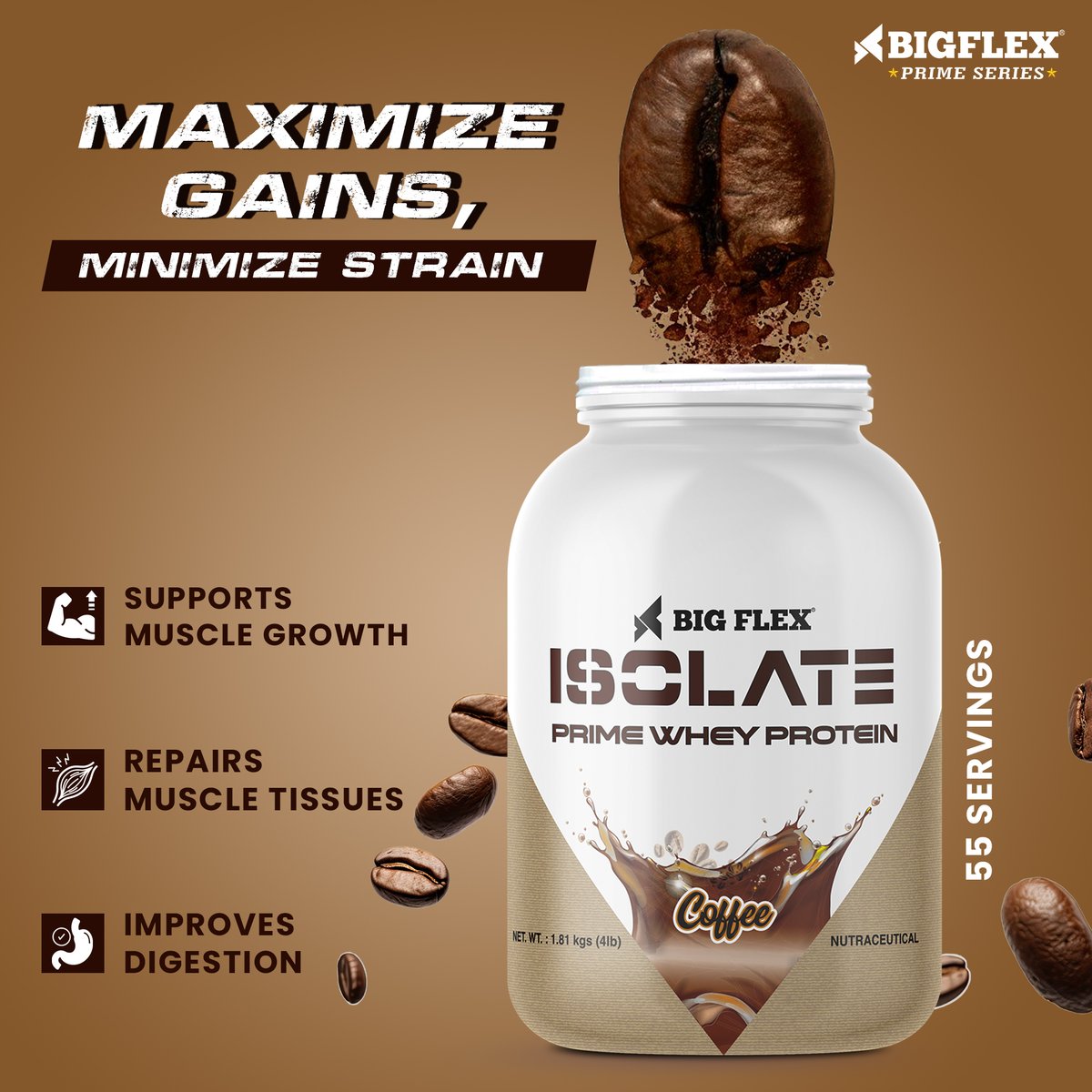 Sip, lift, repeat. Coffee Flavour Isolate Prime Whey: the ultimate muscle-building brew. 💪

#primewhey #muscle #muscles #muscleup #gain #gains #gainparty #gaintricks #whey #wheyprotein #fitness #fit #fitnessmodel #fitnesslifestyle #fitnessmotivation #fitnessmotivation #fitgirls