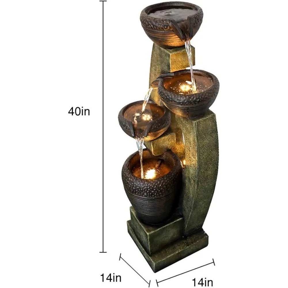 40 Inch Tall Modern Outdoor Fountain with Modern Design and LED Lights for Garden, Terrace, 40 Inches, Light Grey

Available for purchase at americasswag.com/products/40-in…

#HomeDecor #InteriorDesign #HomeGoods
#DecorInspiration #DesignInspo #HomeStyling
#HomeSweetHome #Decorating