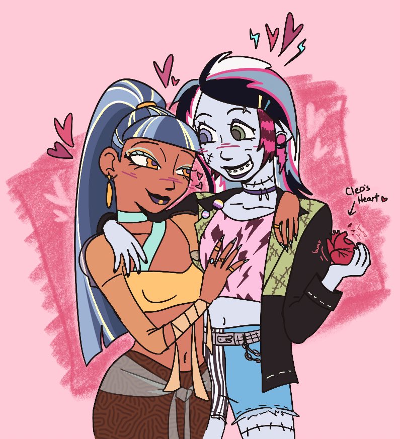 Cutest couple at Monster High!! 💖 #clankie