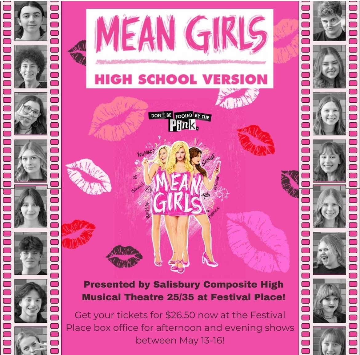 Have you got your tickets yet? Head to the Festival Place website to get your tickets now! You don’t want to miss this fun show! @eips #musicaltheatre #meangirls #highschool #fetch #onwednesdayswewearpink #getyourtickets