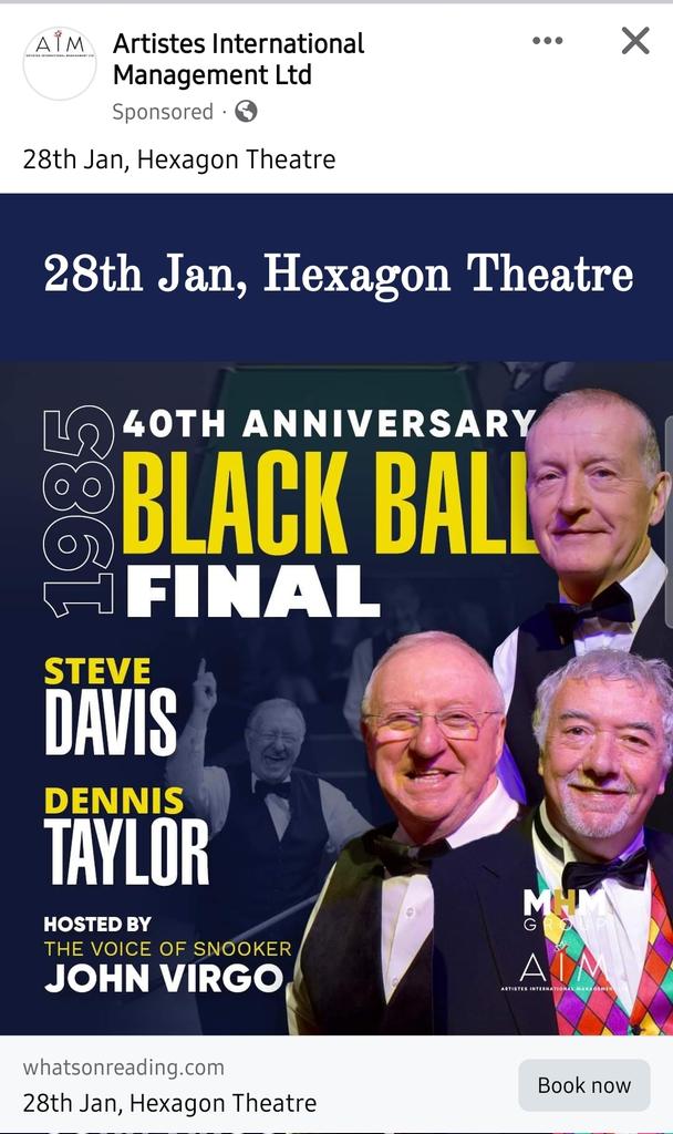 Should probably be 28th April not Jan but would clash obviously with WC. Still, nice to see something like this down this way. I wonder if @SteveSnooker will turn up in his Lada again like he did in 1982.