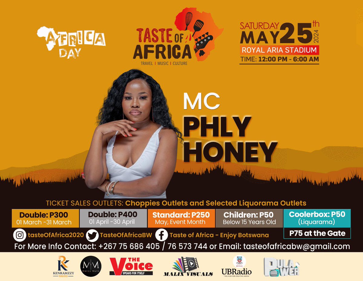 Taste of Africa is coming up… get your tickets today! 🥳✨😋🌍
#TasteOfAfrica #AfricaDay