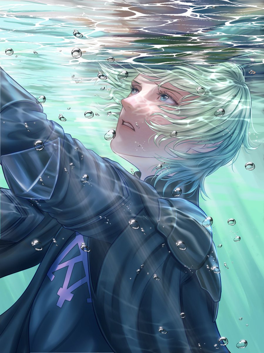 Byleth He fell off a cliff, but he never lost hope. ベレト 絶望の谷底から奇跡の生還 #FE3H