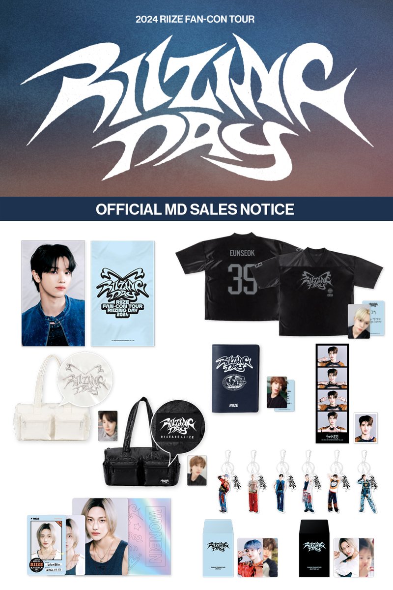 RIIZE RIIZING DAY IN SEOUL MD バック　ウンソク RIIZE - [RIIZING DAY] 2024 RIIZE FAN-CON OFFICIAL MD BAG SET
