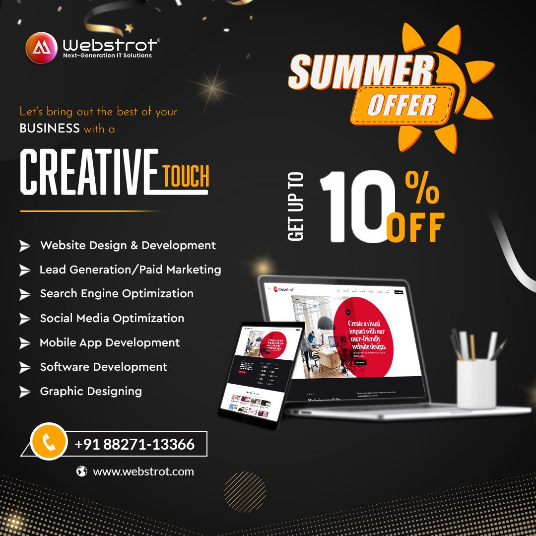 🎉 Hurry, these summer savings won't last forever!

#summeroffers♥️ #summerseaon🎉🎊 #HotDeals #summersavings #BeatTheHeatSale #webdesigning #webdevelopment #itcompany #itcomapnydewas #globalitcompany #nextgenerationitsolutions #itservice #webstrot