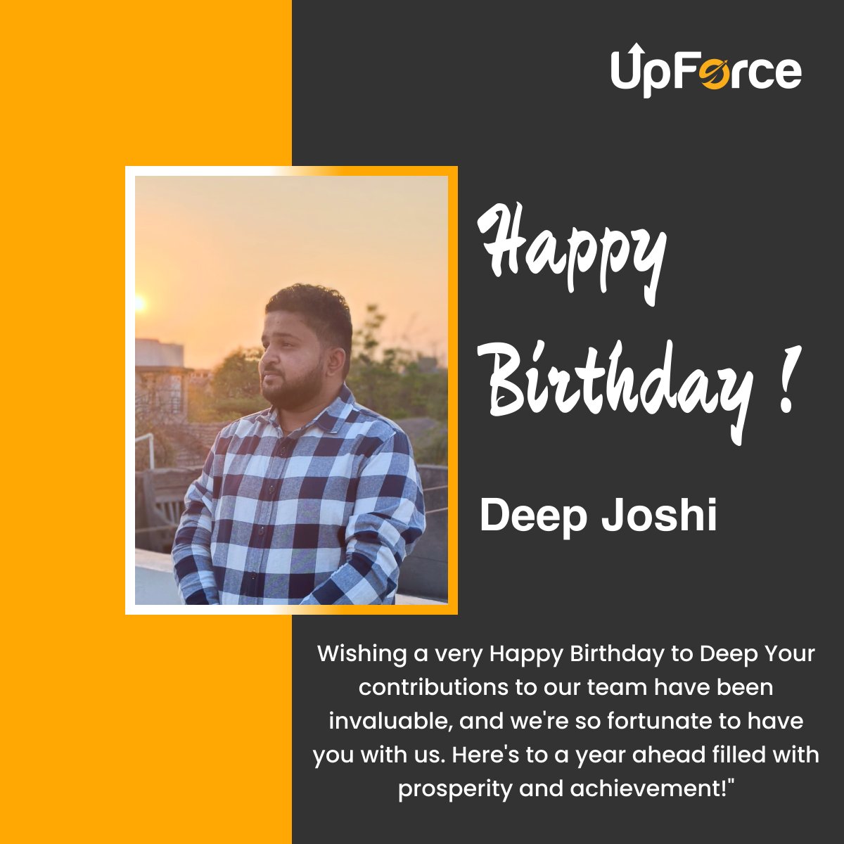 Double the celebrations, double the joy! 🎉 Wishing a very happy birthday to two incredible members of the UpforceTech family! 🎂🎈 Your hard work and dedication inspire us every day. Here's to another year of success and happiness! 🥳 #UpforceTech #BirthdayWishes #TeamLove