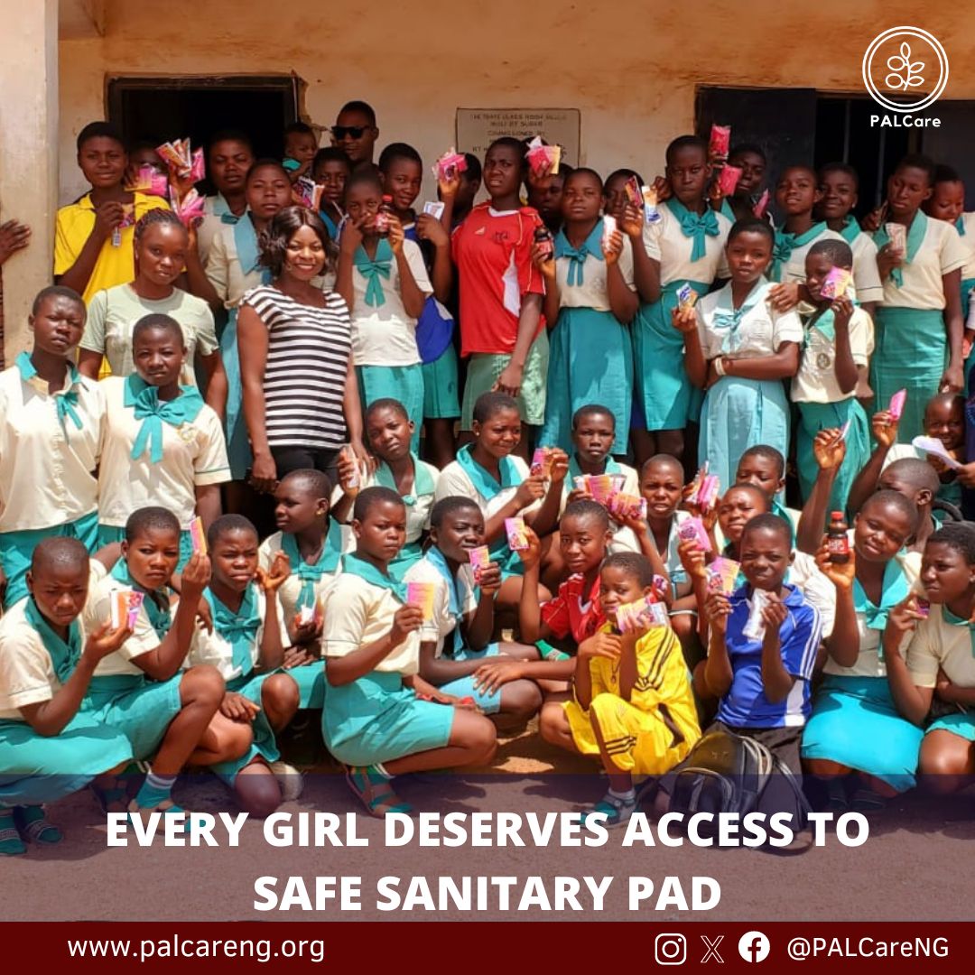 Every girl deserves access to safe sanitary pads.
#hygiene #menstrualhealth #menstrualhygiene #healthyliving #PalcareNigieria