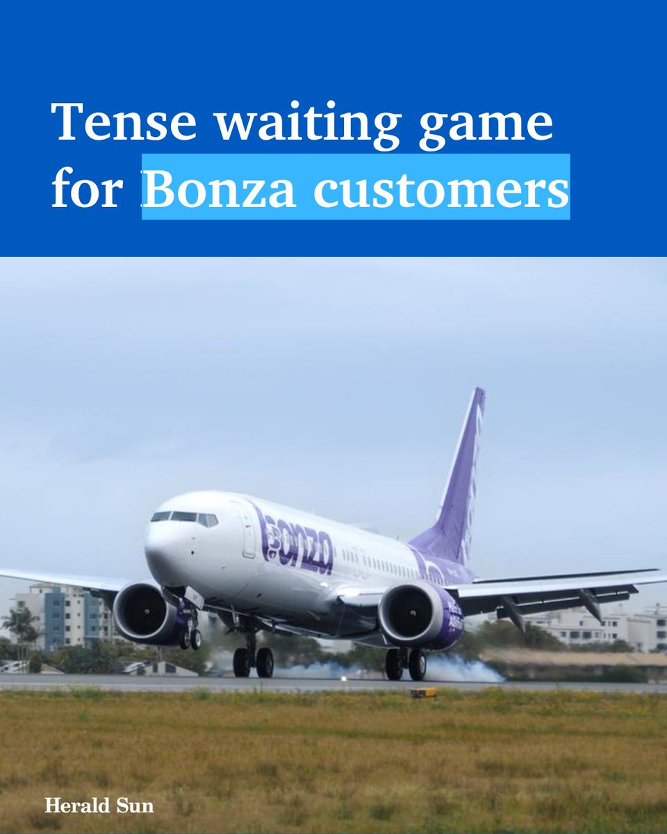 Bonza customers are enduring an anxious wait as the airline’s administrators try to regain use of grounded aircraft by Friday > bit.ly/4dkpr9o