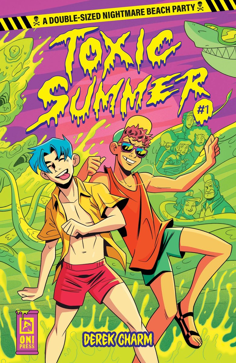 Toxic Summer #1 extended preview. A toxic spill of unknown properties on the beach transforms a dream summer into a waking nightmare #comics #comicbooks graphicpolicy.com/2024/05/02/pre…