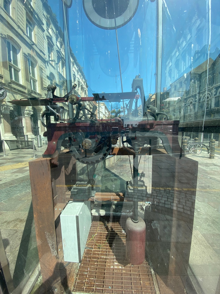 Before & After (After & Before) photos of the St Mary's Street Clock, Cardiff, formally the 'The Pierhead Clock'.⁠
⁠
#beforeandafter #clockbeforeandafter #clockrestoration #clockmaking #pottsofleedsclock #smithofderby