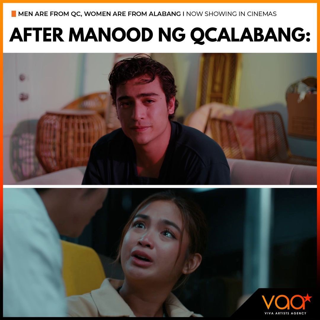 ‘Wag na magpahuli sa byaheng #QCAlabang! 🥹🫶 ‘MEN ARE FROM QC, WOMEN ARE FROM ALABANG’ starring #HeavenPeralejo and #MarcoGallo. Directed by Gino M. Santos. NOW SHOWING IN CINEMAS! #QCAlabangNowShowing