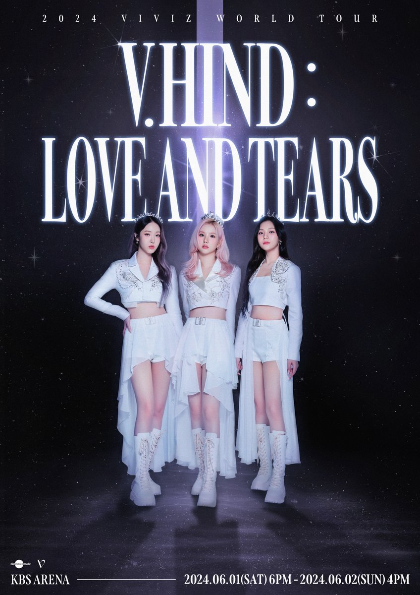 [#VIVIZ] 📢 2024 VIVIZ WORLD TOUR [V.hind : Love and Tears] in SEOUL 진행 안내 📍공연 일시 24.06.01 6PM / 24.06.02 4PM 📍공연 장소 KBS아레나 📍예매처 인터파크 티켓 🔗 cafe.daum.net/VIVIZ/Xw4f/130 #비비지 #EUNHA #은하 #SINB #신비 #UMJI #엄지 #Vhind_LoveandTears
