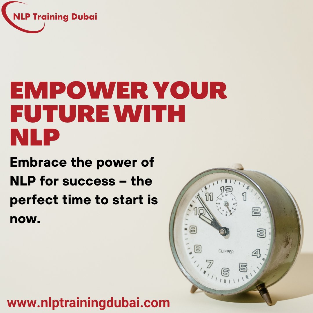 DubaiNLP's tweet image. Whether you&apos;re a professional seeking personal growth or an entrepreneur aiming for peak performance,Join NLP Training Dubai &amp;amp; harness the incredible potential of your mind

📞 +971 4 8525752 
📷nlptrainingdubai.com

#nlpworkshop #neurolinguistic #Coach #nlpdubai #nlptrainging