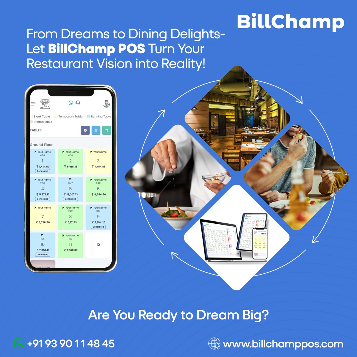 From Dreams to Dining Delights - Let BillChamp POS Turn Your Restaurant Vision into Reality! Are You Ready to Dream Big?
billchamppos.com
For a Free Demo call us at +91 93 90 11 48 45
Subscribe to our WhatsApp Chanel: whatsapp.com/channel/0029Va…

#BillChampPOS #POSSystem