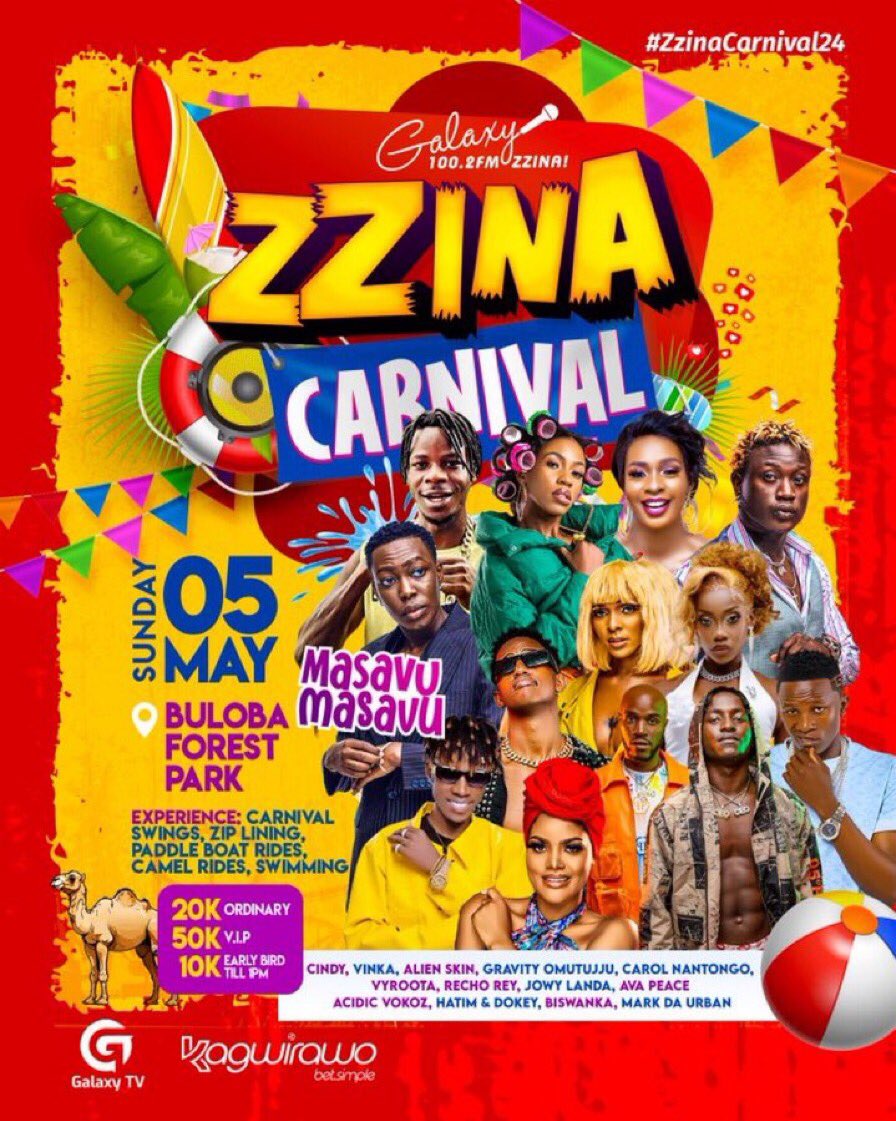 Buloba People get ready for the magical vibes this Sunday.! The #ZzinaCarnival24 is happening like never before 🎹