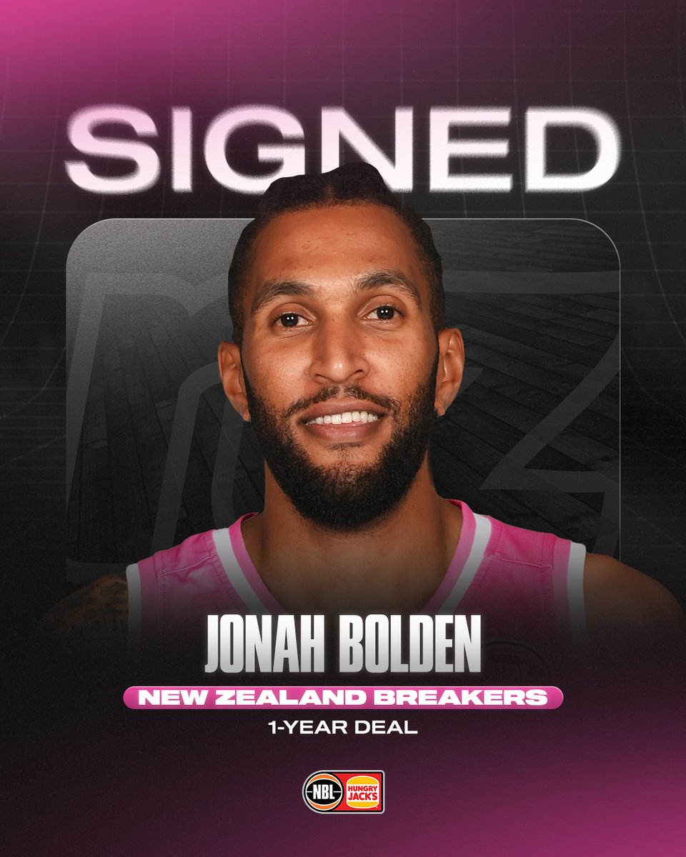 SIGNED ✍️ Former Sydney King Jonah Bolden has inked a one-year contract with the @NZBreakers 👀 Read more: bit.ly/3Qrt03D