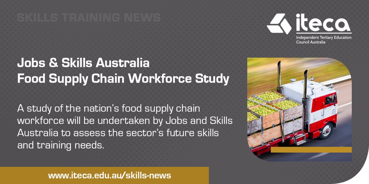 Skills Training — Quality independent RTOs are working with @JobsAndSkillsAu to help identify the skills and #VocationalTraining needs of the food supply chain workforce.  Find out more at: iteca.edu.au/news/skills/20…