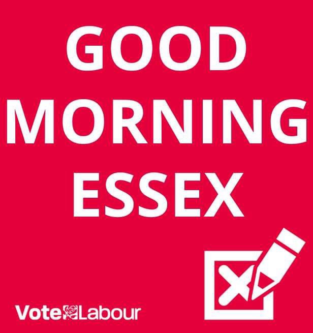 Good Morning Essex 🗳🌹 🕖Polls open at 7am and close at 10pm ✅Remember photo ID. If you have a postal vote and have not voted then you can hand this in to any polling station.