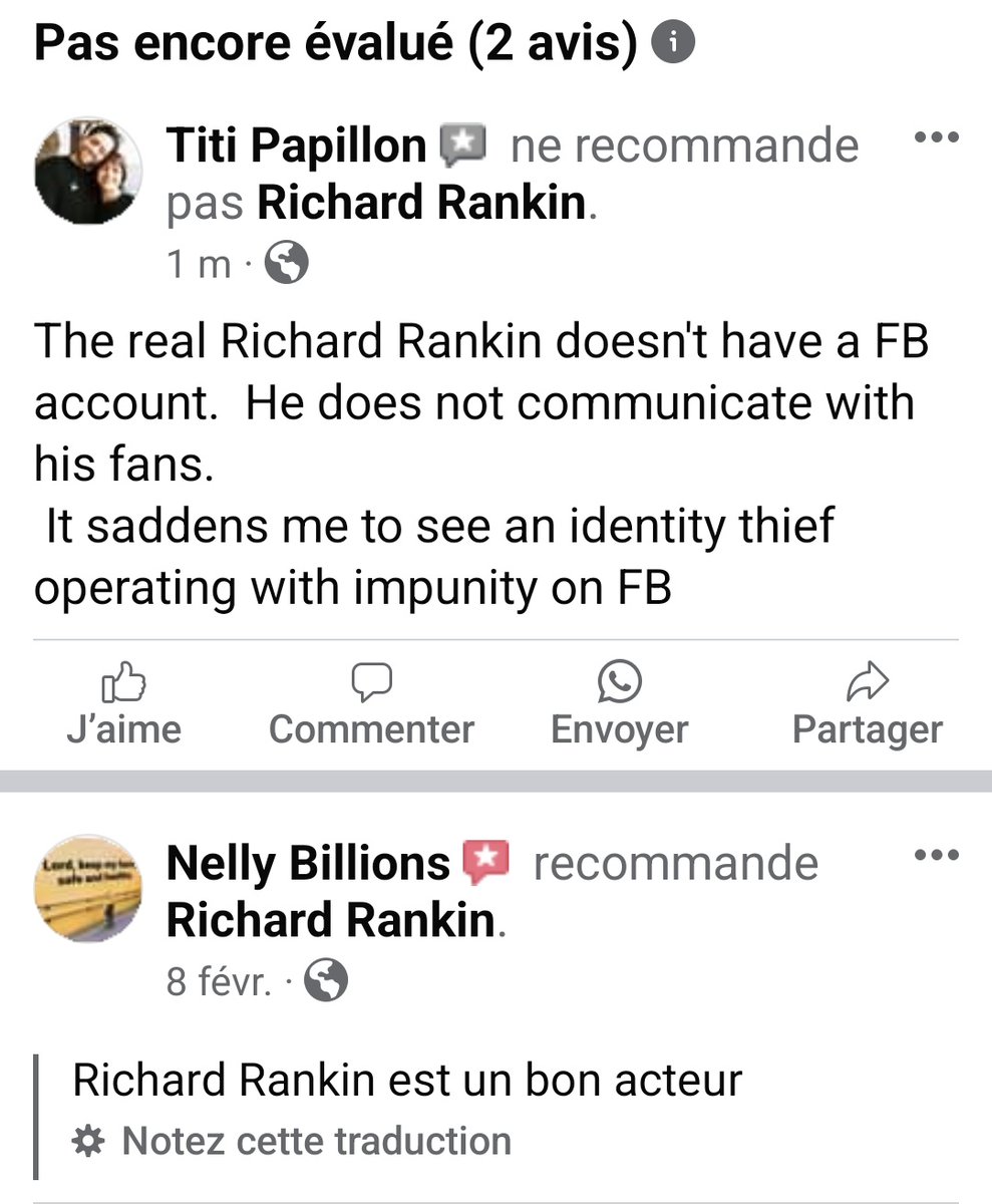 ok nice ladies of FB.
 3500 followers for this identity thief.
 If his little bogus answers and his ❤️ make you happy then keep dreaming, but please don't give money to this narcissistic pervert who needs the identity of others to live.
#RikRankin #fake #RichardRankin