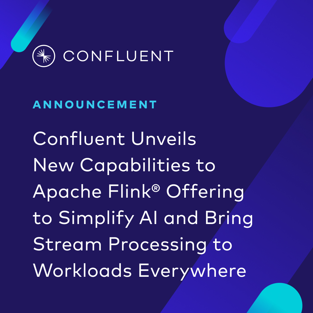 Big AI, Apache Flink and cost-saving news from #KafkaSummit Bangalore! 
👋Say hello to: 
🆕 AI Model Inference
🆕 Confluent Platform for Apache Flink
🆕 Freight clusters 
Get up-to-speed on the announcements ➡️

brnw.ch/21wJnL4