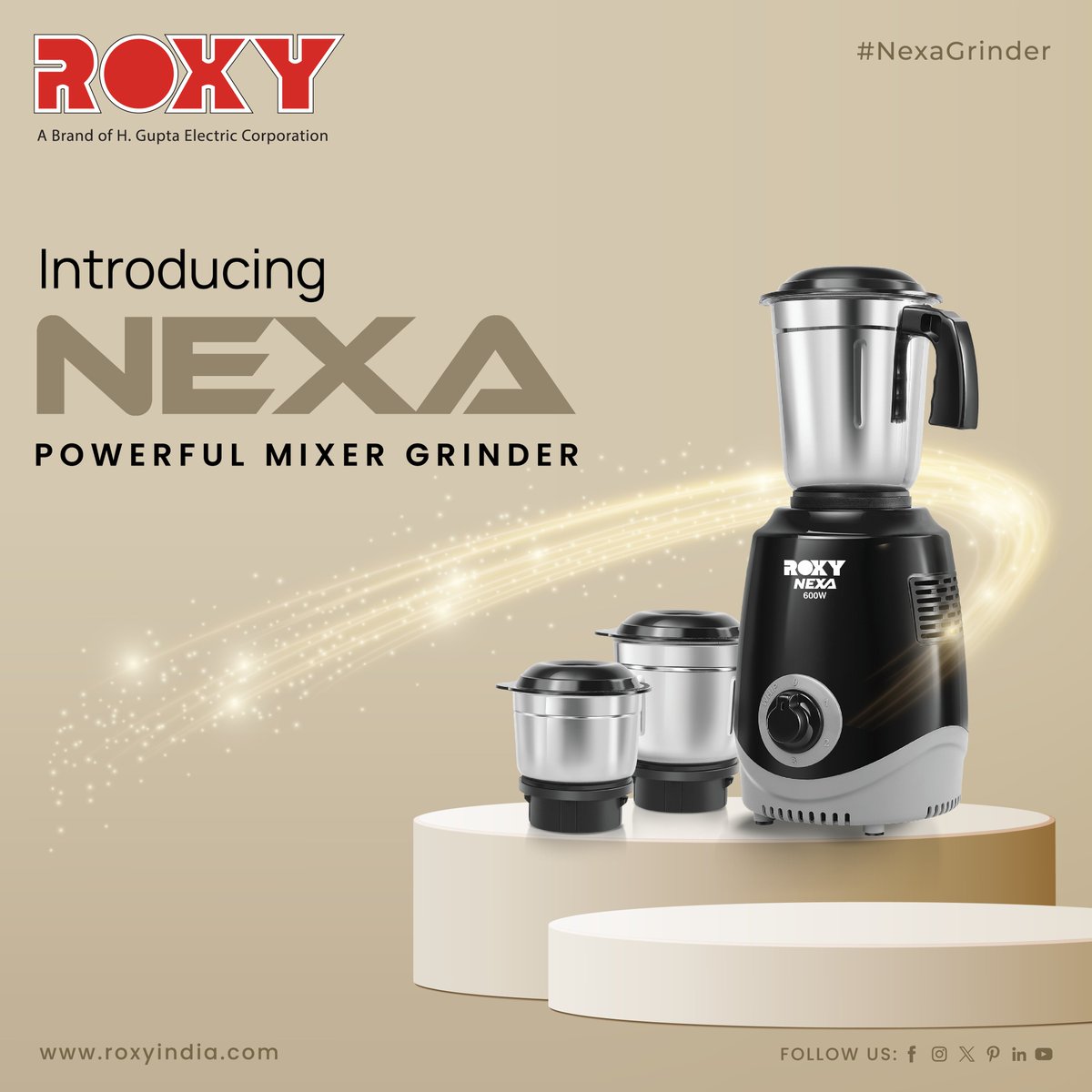 Introducing the kitchen powerhouse Roxy NEXA, a powerful mixer grinder💥 Say hello to effortless blending and grinding for all your culinary creations. . . . . For more visit:- roxyindia.com . . . . #RoxyNexa #MixerGrinder #KitchenAppliances