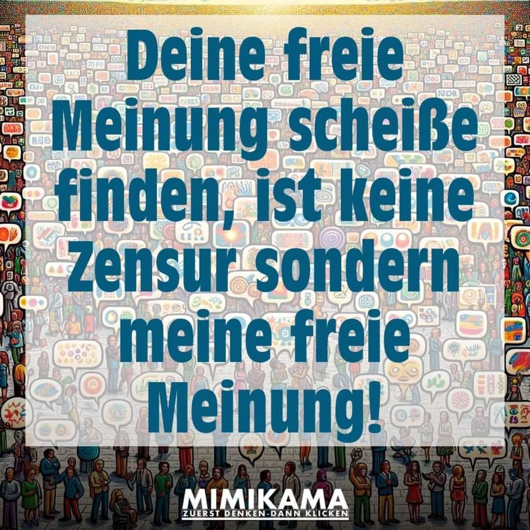 #Meinungsfreiheit ist keine Einbahnstraße.

#AFDstinkt 
#AfDsindFaschisten