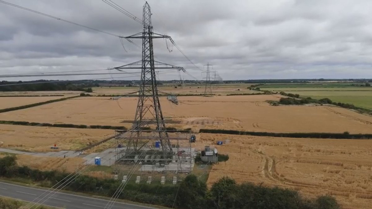 Plans for an 87 mile network of pylons, through the Lincolnshire countryside, will be debated in Parliament today. The National Grid's major overhaul of the network is to help transport power from offshore wind farms, residents fear they will devastate the landscape and farmland.