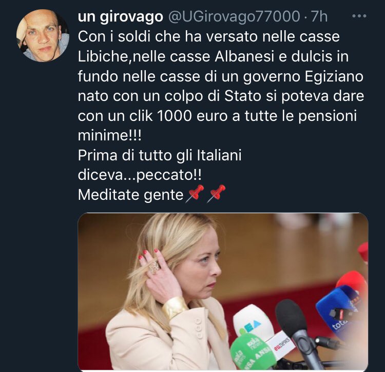 Un governicchio fatto di FASCISTI ARROGANTI E SPUDORATI, a cominciare dalla PDC Giorgia Meloni! 🤦🏻‍♀️