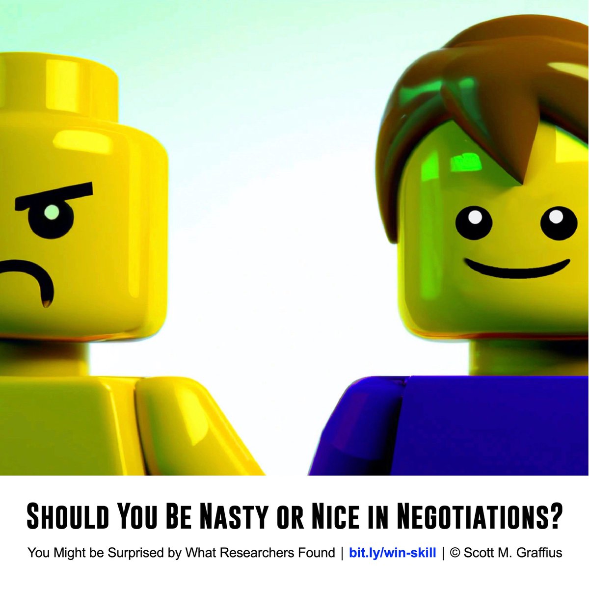 Should you be nice in negotiations? You might be surprised by what researchers found. 🔗 scottgraffius.com/blog/files/win… #Business #Career #Negotiate #Profession #Negotiation #NegotiationSkills #CareerDevelopment #SoftSkill #Emotions #Dealmaking #EmotionalIntelligence #Adaptability