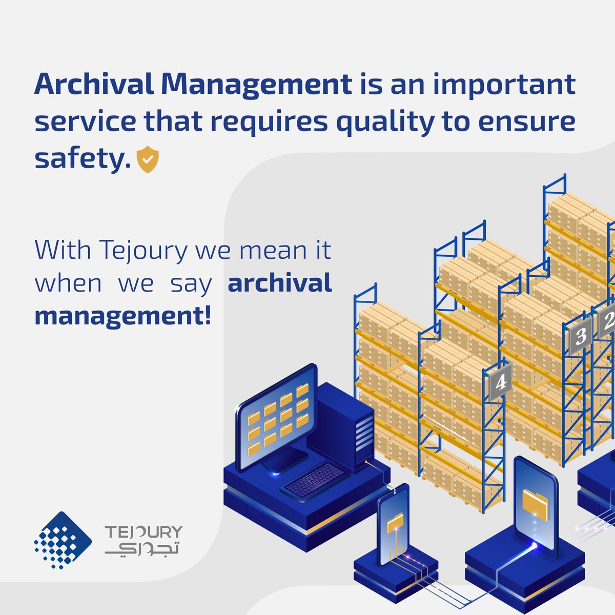 Tejoury's tweet photo. Tejoury offers efficient document storage services with a focus on security and accessibility. Our staff undergo comprehensive checks and training to ensure reliable management and protection of your records. https://t.co/liTGl3KKxI