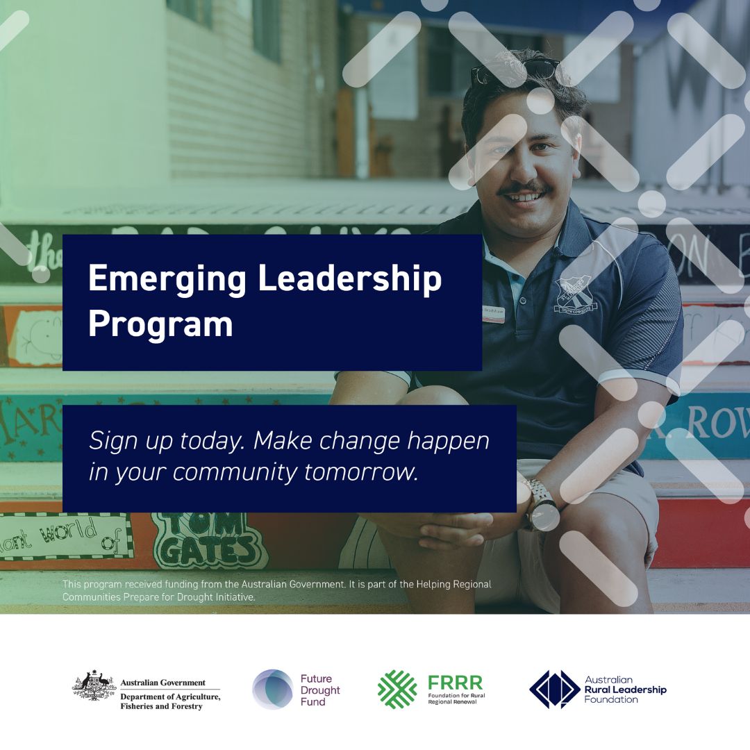📣 Attention 18–30-yr in the Vic Mallee! Want to make a difference in your community? This Program is your chance to shine as a leader. 
📖Learn, network, & grow with us. But hurry, spots are filling fast! 
✏️ Apply: qrcodes.pro/N1PqEM
#FutureDroughtFund #FRRR #AusGov
