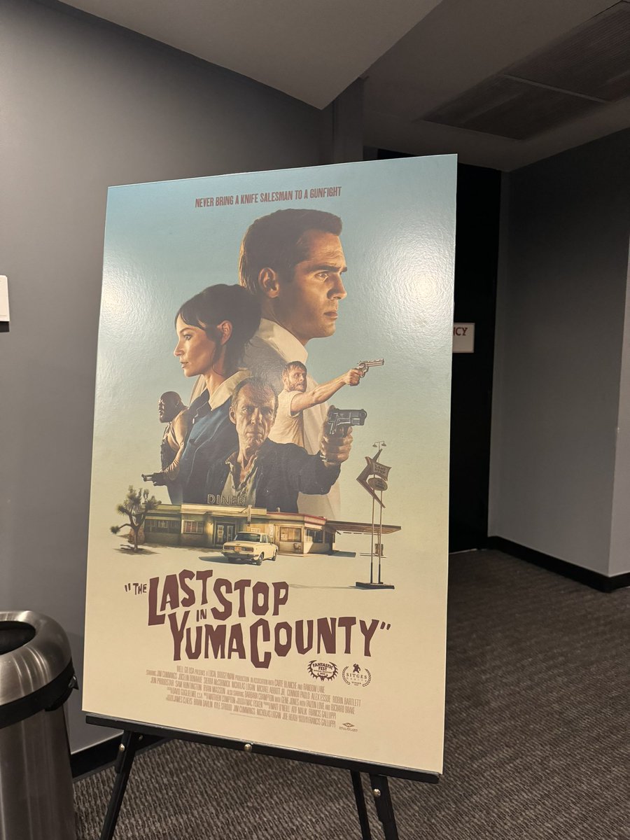 Tonight’s convo: the fantastic LAST STOP IN YUMA COUNTY for @filmindependent I love this funny, lean, tough thriller.