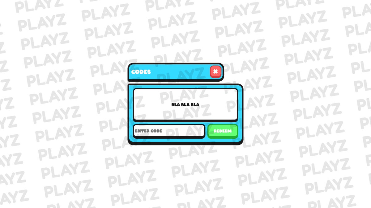 Here is a Codes UI I made recently, I hope you all like it.

If you want to commission me...
DM me on Discord: PlayzPlayToo

#UI #UserInterface #CommissionOpen #Roblox