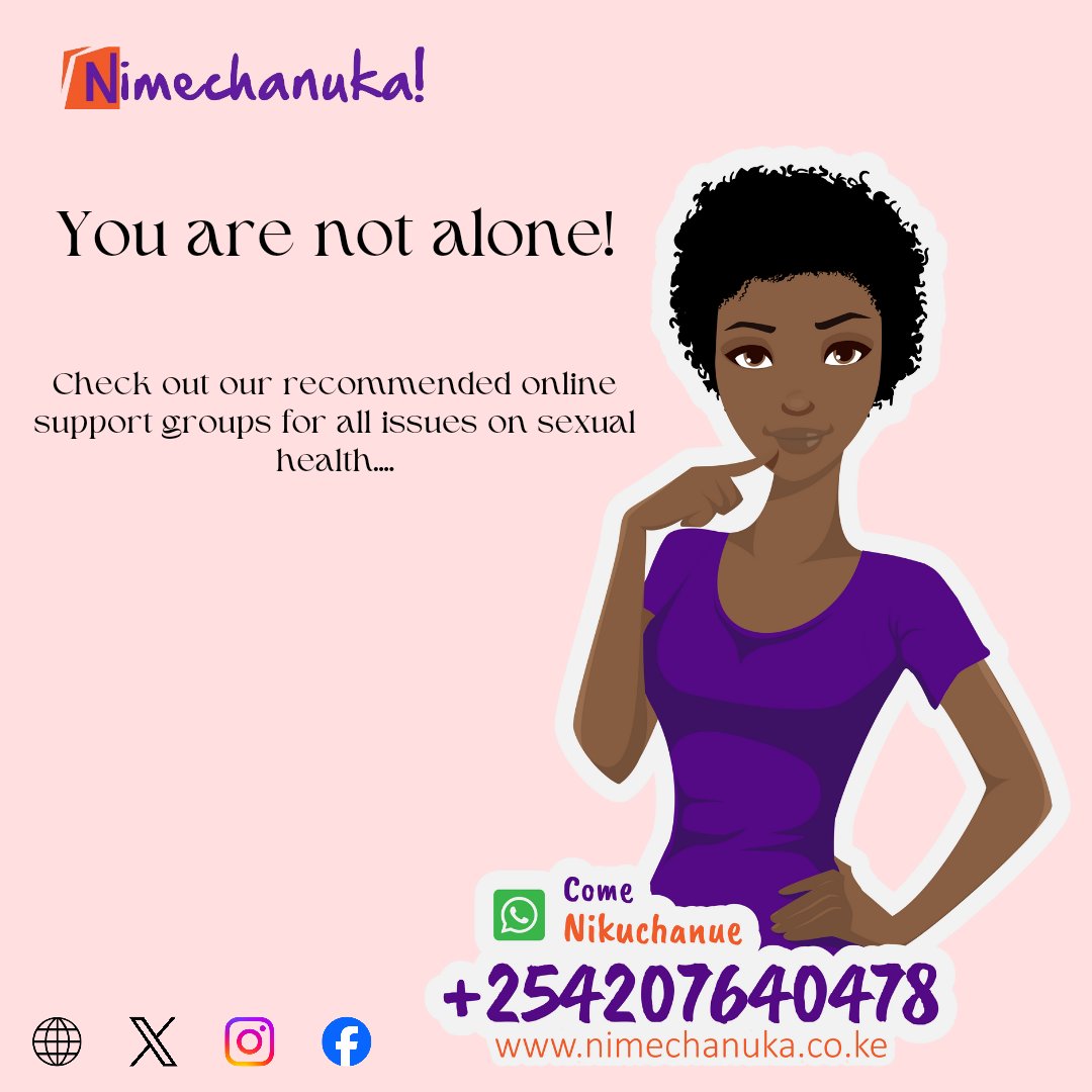 Looking for online support groups related to sexual health? Check out these resources to connect with others and find support. You're not alone!

plannedparenthood.org 

#Nimechanuka