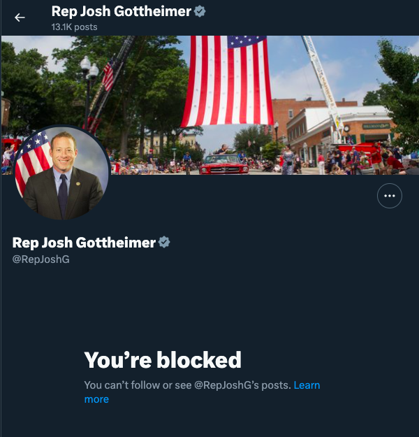 UPDATE: Rep. Josh Gottheimer has now received >$1.69 MILLION from AIPAC and their allies. The representative has us illegally blocked on his official government account. #RejectAIPAC #NJ05