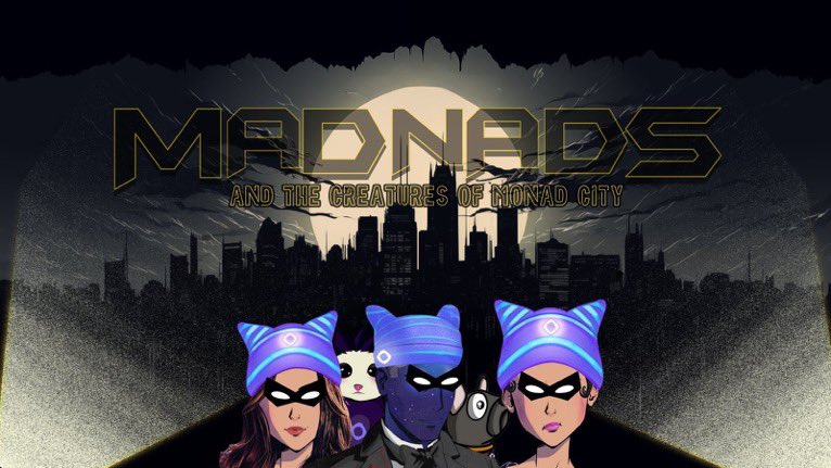 🟣 Mission 13 🟣

We are MadNads, the keepers of Monad City! Here to protect the citizens from the evil Molandaks!

Created by:
@_nighthawk69_ 
@DeFi_Assets

NADS forever💜