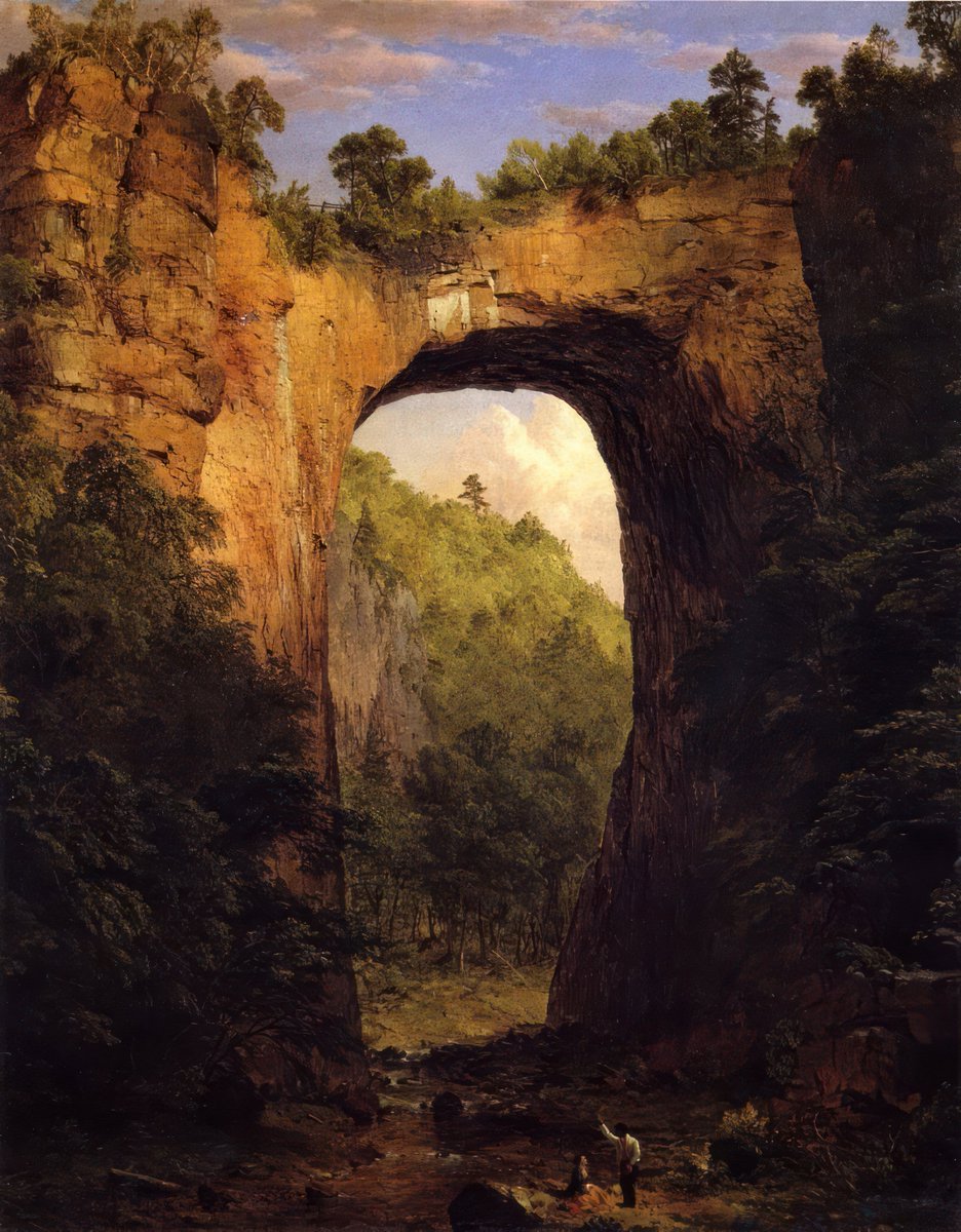 Frederic Edwin Church - 'The Natural Bridge, Virginia' (1852)