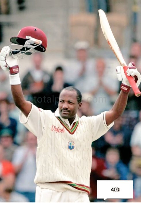 West Indies legend Brian Lara🔥 Happy birthday 🎂 400 runs test record under his name One word for Brian Lara♥️