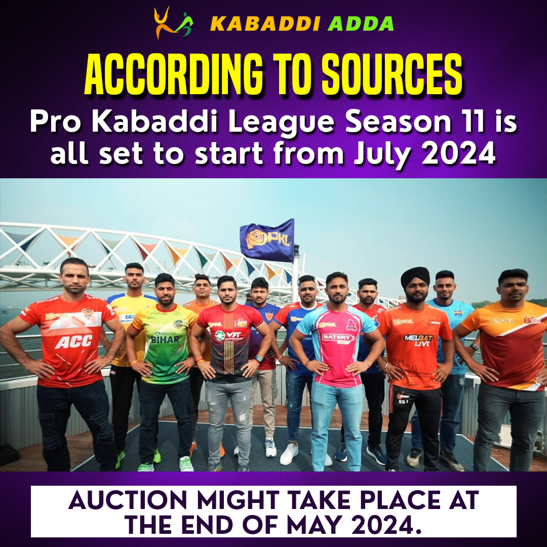 Kabaddi fever is coming! Are you excited for the new season? 
#pkl10 #pkl11 #pkl11news #pklonline #pkl #prokabaddileague #kabaddiadda #pklauction