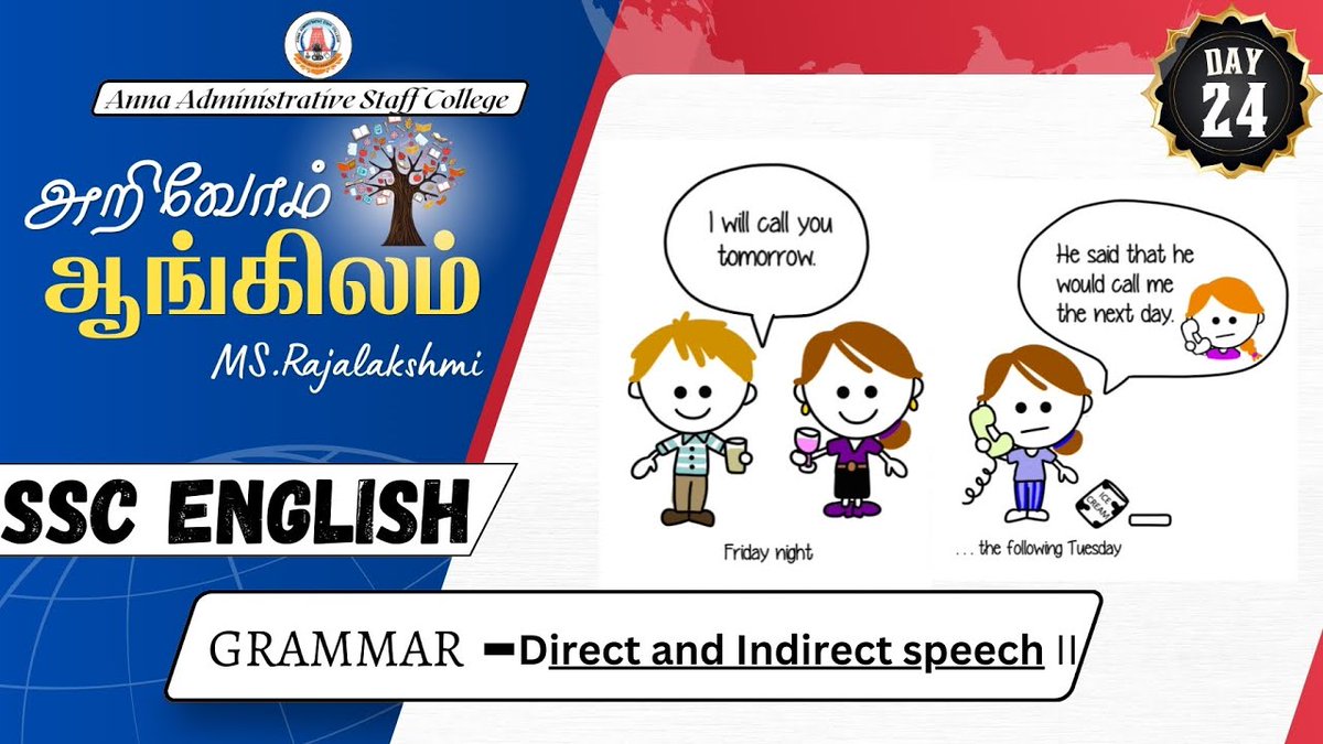 SSC English - Direct & Indirect Speech youtu.be/Pxbr98fdtuw