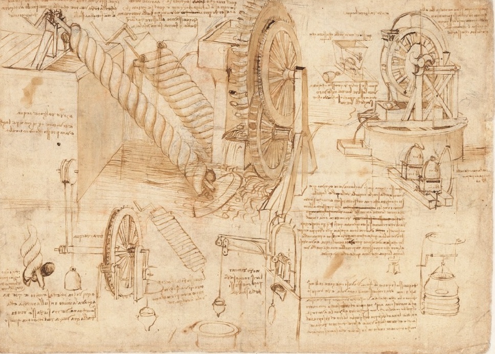 Le Codex se compose de 1 119 feuillets.

Ces feuilles abordent des thèmes variés allant de la mécanique à l'hydraulique et des mathématiques à l'architecture, en passant par d'étranges inventions  telles que des parachutes, des machines de guerre et des pompes hydrauliques. (2)