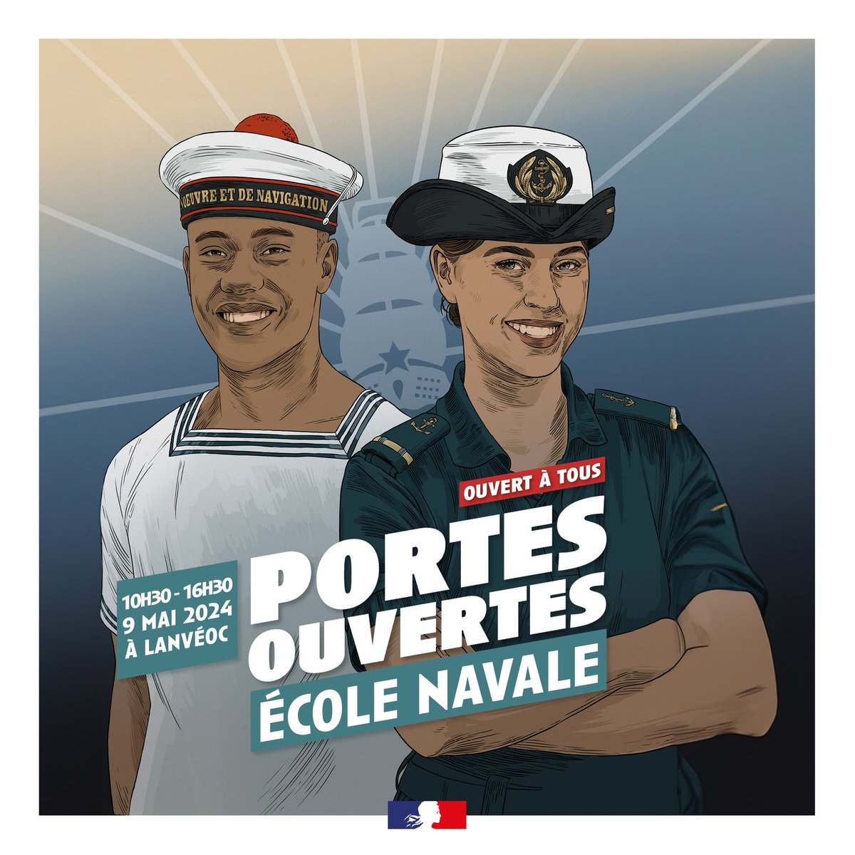 ⏳RDV le 9 mai pour nos Portes Ouvertes ! ➡️ Renseignements : ecole-navale.fr/entreprise/nos… Des questions ? Écrivez-nous sous ce post ⤵️
