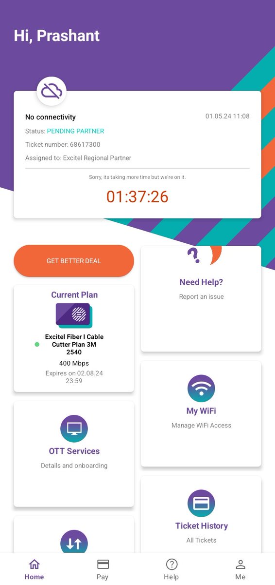 Even though you pay your bills, @excitel_rocks has the worst service. It's been more than 2 days since I've faced no internet connectivity. DON'T CHOOSE @excitel_rocks 
#airtel5gplus #InternetFreedom #jio