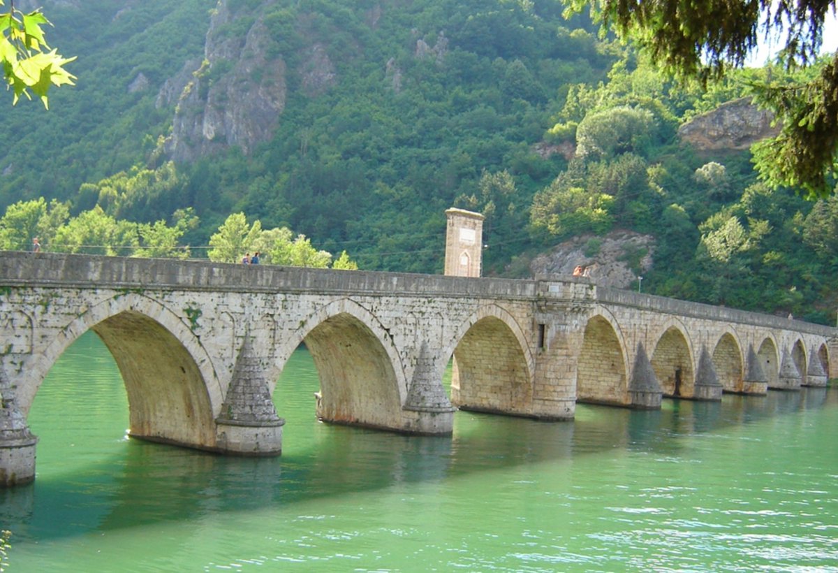 Yes, it happened here too, in the heart of Europe. 
Our leaders looked away. And we looked away.
1992. The Drina valley, Bosnia. 
The old bridge at Visegrad.