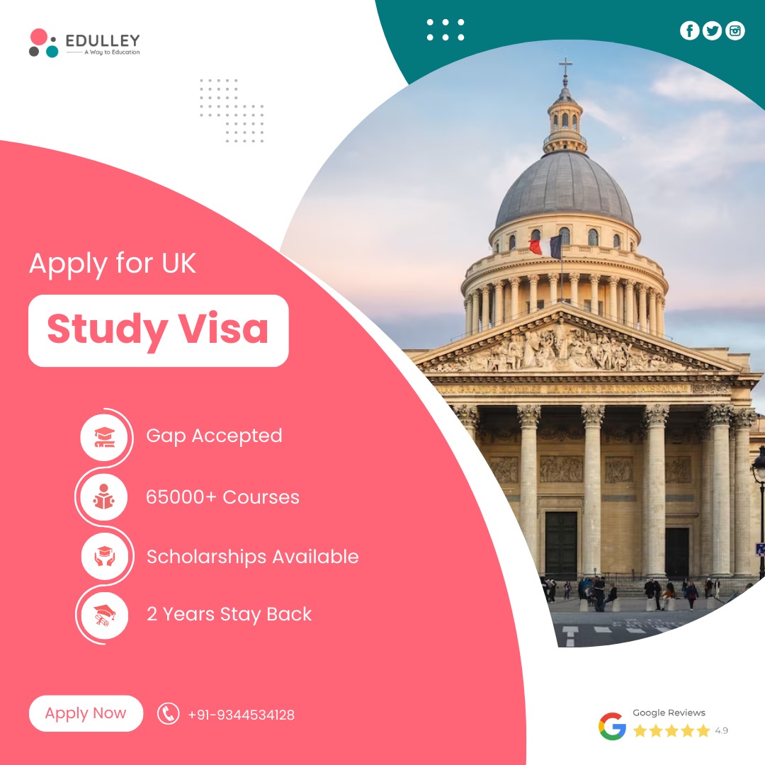 Embark on your UK study journey hassle-free! 

Apply for your UK study visa today and open doors to endless opportunities. 

#UKStudyVisa #StudyAbroad #HigherEducation #GlobalOpportunities #VisaApplication #StudentLife #DreamBig #FutureGoals #EducationAbroad #ExploreUK