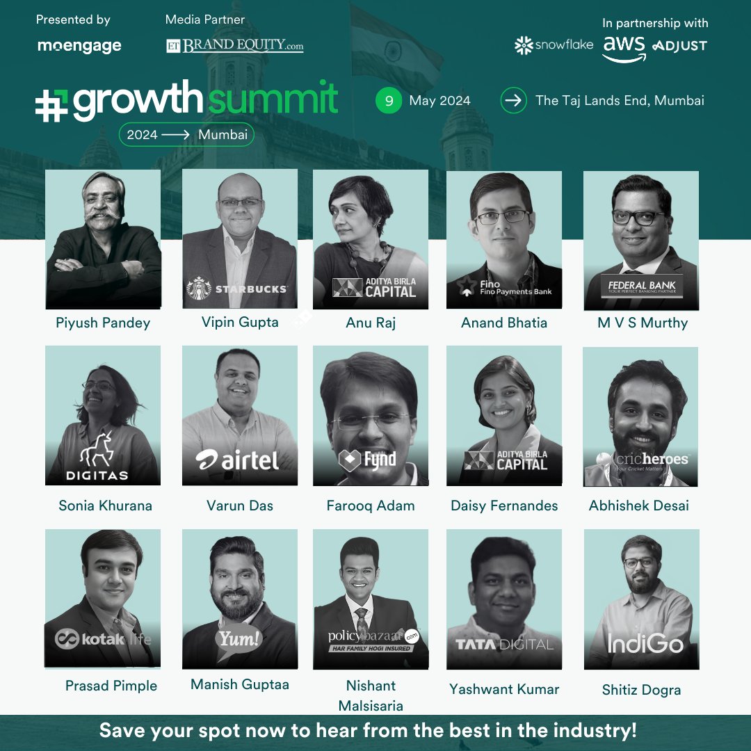 📣 We are excited to be going along to #GROWTHSummit2024 hosted by our partner company @moengage & invite you to come be a part of it too! When: Thursday, 9th May 2024 Where: Taj Lands End, Mumbai You don’t want to miss this, get your invite here: bit.ly/44eSHZG.