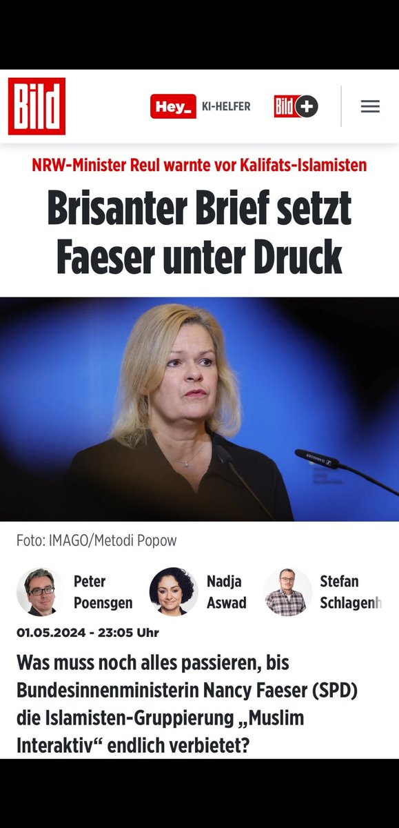 #Faeser diese Frau ist eine Gefahr für unser Staatssystem !