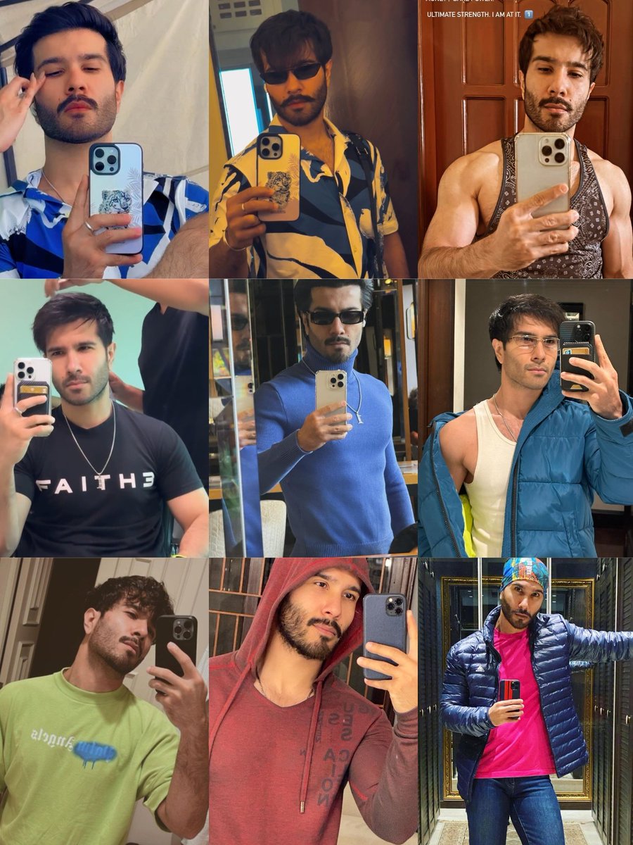 His mirror selfies is always on top 

10 YEARS OF FEROZE KHAN 
#FerozeKhan