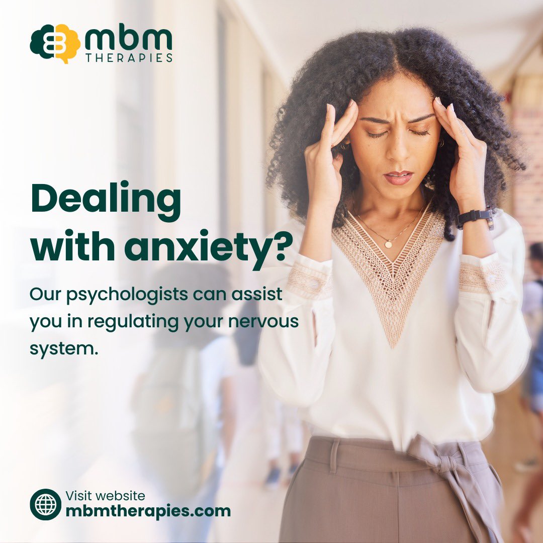 Dealing with anxiety?
Our psychologists can assist you in regulating your nervous system.

#AnxietySupport #MentalHealthMatters #TherapyWorks 🧠💪
